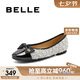 百麗七夕禮物小香風(fēng)平底單鞋女商場(chǎng)同款單鞋B5L1DCQ4 淺灰 39