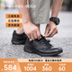 愛(ài)步（ECCO）男鞋秋季舒適系帶透氣男士運動(dòng)休閑皮鞋黑色健步鞋511734海外直郵 51052 42