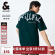 杰克·瓊斯（JACK&JONES） 春季新款潮重磅純棉印花寬松休閑多色圓領(lǐng)短袖T恤男款225101019