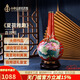 中外琺瑯美術(shù)館四季花瓶夏 直頸瓶花瓶景泰藍 禮品生日禮物客廳書(shū)房辦公室擺件