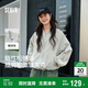 森馬外套女短款寬松純色夾克2025春秋復(fù)古休閑棒球領(lǐng)109125108005