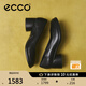 愛步（ECCO）七夕禮物 單鞋女 一腳蹬包頭牛皮高跟鞋 雕塑奢華系列222493 黑色22249301001 36