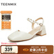 天美意涼鞋女商場(chǎng)同款純色時(shí)尚百搭甜美女鞋BI771BH4 米白 37
