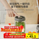 樂(lè )扣樂(lè )扣（LOCK&LOCK）按壓抽氣玻璃密封罐雜糧茶葉廚房干貨儲物罐奶粉罐1.8L灰色
