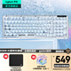 羅技（Logitech）ALTO KEYS K98M/K98S客制化機械鍵盤(pán) 無(wú)線(xiàn)藍牙鍵盤(pán)雙模mac ipad鍵盤(pán)98鍵游戲辦公家用鍵盤(pán)AI熱插拔 K98M白+冰塊白透明鍵帽