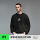 CHINISM  CH赤塵重磅簡約圓領(lǐng)衛(wèi)衣男士春秋潮流美式休閑內(nèi)搭情侶同款上衣 黑色 （偏寬松，建議拍小一碼） L