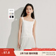 茵曼（INMAN）條紋方領(lǐng)針織吊帶小背心2025夏季女裝新款短款修身百搭上衣 白色 M