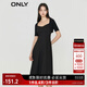 ONLY氣質(zhì)收腰顯瘦A字中長裙套裝吊帶連衣裙女|123207095 H1Z 黑色BLACK M (165) 84A