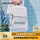 斯凱奇（Skechers）雙肩包男女同款學(xué)生經(jīng)典紅色書(shū)包時(shí)尚大容量休閑運動(dòng)旅行通勤背包 月球灰/00MV