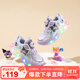 Hello Kitty童鞋女童棉鞋炫彩發(fā)光亮燈鞋冬季保暖二棉跑步運動(dòng)鞋6706紫色29