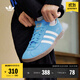adidas「T頭鞋」STADT經(jīng)典時(shí)尚薄底運動(dòng)板鞋男女阿迪達斯三葉草   藍色/亮白/漢玉白   40.5