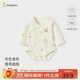 童泰（TONGTAI）嬰兒包屁衣春秋季純棉寶寶連體衣新生兒衣服三角哈衣爬服黃色73cm