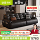 狄普意式極簡(jiǎn)現代真皮沙發(fā)客廳簡(jiǎn)約輕奢亮光2025新款頭層牛皮直排沙發(fā) 2.98m：Ultra版3.0重型樺木框架 接觸面洋東米洛提青皮 S+級牛皮