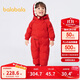 巴拉巴拉嬰兒連體衣羽絨服男女童2024冬裝抱衣爬服保暖洋氣潮208424120205