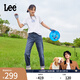 Lee【張凌赫代言】411舒適高腰小直腳中深藍色水洗女牛仔褲A5662 中深藍(25褲長(cháng)) 26 (105-110斤可選)