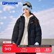 FILA FUSION斐樂(lè )潮牌羽絨服女冬季情侶時(shí)尚保暖外套男女 正黑色-T11U416901FBK 預售 M 170/92A/M