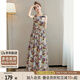 絲柏舍印花連衣裙2025夏裝新款女裝A字通勤風(fēng)簡(jiǎn)約圓領(lǐng)無(wú)袖長(zhǎng)裙