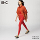 優(yōu)衣庫C系列合作款/女裝運動(dòng)緊身褲/打底褲褲子477301 15 珊瑚紅色 S /155/62A