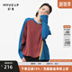 幻走（MOVEUP）2024秋季新款.FUN系列不規(guī)則分割撞色設(shè)計師短款T恤女 鈷藍 M