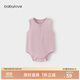 babylove嬰兒包屁衣夏季薄款莫代爾連體衣寶寶無袖背心三角爬服睡衣夏裝