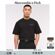 ABERCROMBIE & FITCH【重磅情侶款】男裝25夏季美式字母Logo圓領(lǐng)短袖T恤KI123-5060 黑色 XL (180/116A)