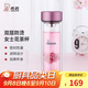 希諾雙層玻璃杯子高顏值水杯教師節禮物女老師實(shí)用XN-9506桃紅 300mL