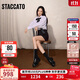 思加圖楊冪同款2025秋季曜金爵士樂(lè )福鞋皮鞋女EGB55CA5 雅致黑 36