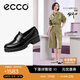 愛(ài)步（ECCO）樂(lè )福鞋女 經(jīng)典厚底百搭英倫風(fēng)皮鞋 摩登女鞋490013 黑色38