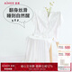 愛慕（Aimer）睡衣女夏季絲滑短袖可外穿家居服套裝AM469341 165