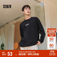 森馬（Semir）長(cháng)袖T恤男重磅寬松打底上衣印花情侶裝秋季內搭外穿101524101211