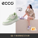 愛步（ECCO）板鞋女 倪妮同款增高厚底輕盈透氣百搭拼色休閑鞋 街頭ACE856823 抹茶綠/灰白色85682361090 36