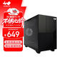 INWIN迎廣F3黑色 游戲電腦臺式機箱 支持MATX主板/可背插/水冷/長(cháng)顯卡 標配ARGB風(fēng)扇/20GbpsType-C