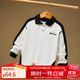 ASK JUNIOR親子裝長(cháng)袖T恤秋裝新品兒童男童體恤落肩POLO衫跑步運動(dòng)風(fēng)