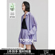 初語(yǔ)涼感萊賽爾襯衫女2025夏季新款后開(kāi)叉松弛感襯衣寬松防曬上衣 黛紫色 L