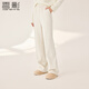 香影米白色毛呢闊腿褲女垂感2025冬季新款含羊毛高腰通勤直筒長(cháng)褲 米白 M 160/64A/95-110斤