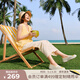 PANSY盼喜日本漁夫鞋女一腳蹬網(wǎng)面女鞋夏季薄款舒適透氣輕便鞋4238 乳白黃 38