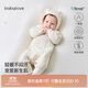 babylove新生兒連體衣秋冬款夾棉保暖初生兒寶寶哈衣爬服和尚服嬰兒衣服