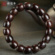 穆百年黃花梨手串男女款紫油梨直切桶珠高油高密單圈文玩手鏈約11*12mm
