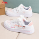 李寧（LI-NING）定制高顏值春季板鞋女鞋手繪涂鴉休閑透氣輕便舒適低幫厚底運動(dòng)鞋 貓羽 【定制款】 37