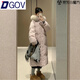 DGOV香榭頌中長(cháng)款羽絨棉服女2025冬新款超好看韓系加厚大毛領(lǐng)棉衣外套 粉色【zt】 M 【建議100-120斤】
