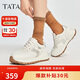 他她（TATA）云朵泡芙厚底慢跑鞋女秋WPC06CM4 白/銀 37