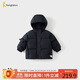 童泰（TONGTAI）寶寶羽絨服外套冬季兒童衣服男女童鴨絨服五防連帽上衣黑色100cm
