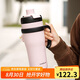 樂扣樂扣（LOCK&LOCK）巨無霸陶瓷覆層保溫杯男女學生高顏值保溫保冷水杯子帶把手1L粉色