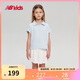NEW BALANCE4-14歲女童夏季百褶校園風(fēng)T恤短裙套裝