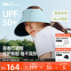 蕉下（beneunder）蛋卷燈罩帽大檐空頂帽防曬帽女遮陽(yáng)帽登山帽太陽(yáng)帽男UL712藍