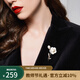 Jay木槿花胸針女大衣胸花領針配飾送媽媽長輩生日禮物教師節(jié)禮物