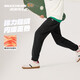 Skechers斯凱奇兒童休閑運動(dòng)褲秋冬童裝衛褲男女加絨保暖舒適褲子L425K117 加絨/碳黑/0018 170