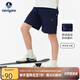 納維凱爾（Navigare）男童短褲夏款薄款五分褲工裝百搭舒適休閑越野尋蹤深藍140