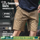 馬登工裝法式卡其色純棉運(yùn)動(dòng)短褲男帆布休閑直筒五分褲男士夏季 卡其色 L