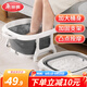 美麗雅泡腳桶折疊盆學(xué)生宿舍家用加厚便捷式足浴盆塑料洗臉洗衣大號水桶 折疊足浴盆 33.5cm